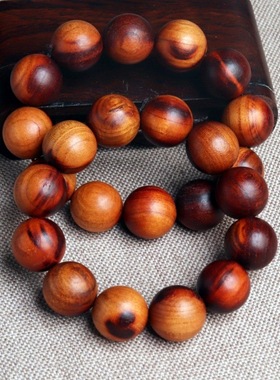 雷击木精挑雷劈桃木天雷珠手持道家手串男原木文玩念珠桃木手串