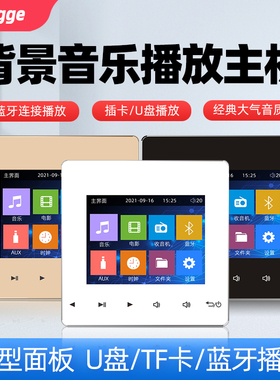 浪歌S86A家庭背景音乐主机系统套装蓝牙音响嵌入控制器86型播放器