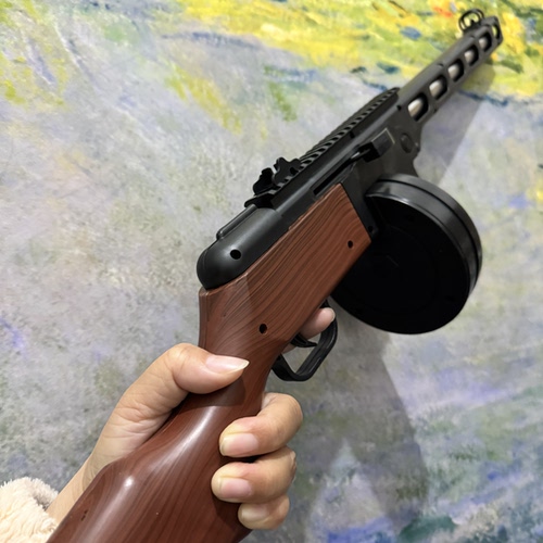 二战苏联波波沙冲锋枪ppsh41儿童软弹枪机关枪cos模型表演道具