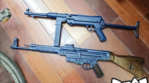 二战复古mp40德系装备玩具枪带后拖游戏cos道具摆件塑料83cm