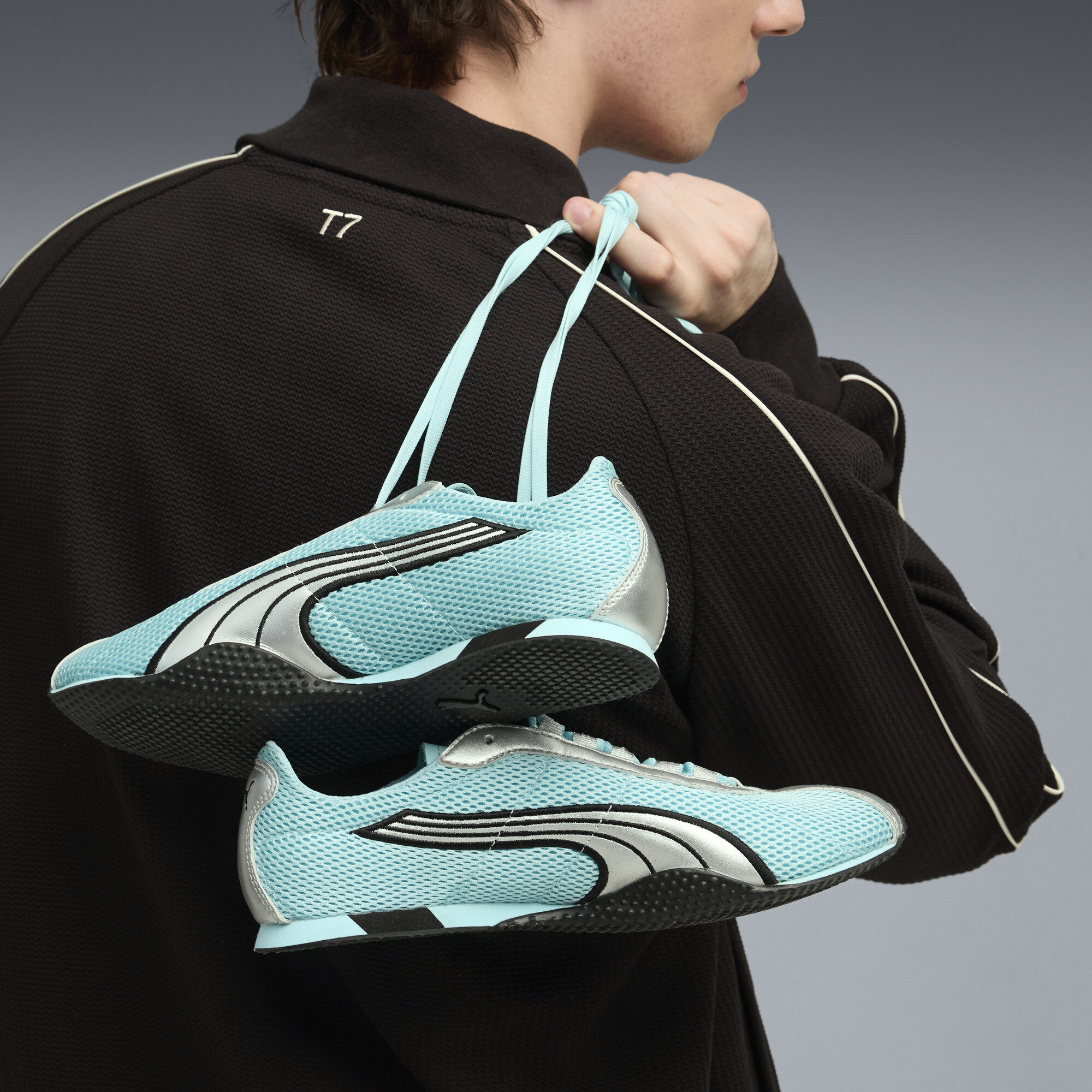 彪马Puma H-Street OG米黄银色网布低帮男女跑步鞋 403692-04