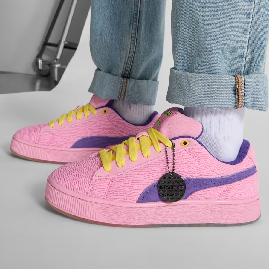 代购彪马PUMA x TMNT Suede XL 2忍者神龟联名绒面透明大底板鞋