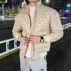 社会风夜景纯色立领宽松棉衣B297-2830-P128控168图片