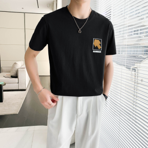 轻熟风高品质箭头印花痞帅T恤痞帅B297-252-P50控68图片