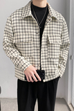 轻熟风小格子痞帅潮牌夹克上衣B297-2305-P110控149，男装夹克，电商B297