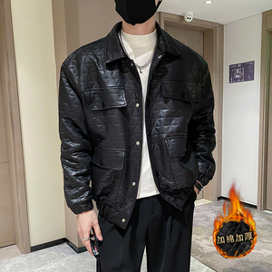 社会轻奢风纯色多口袋暗纹加衣上衣B297-1808-P130控168图片