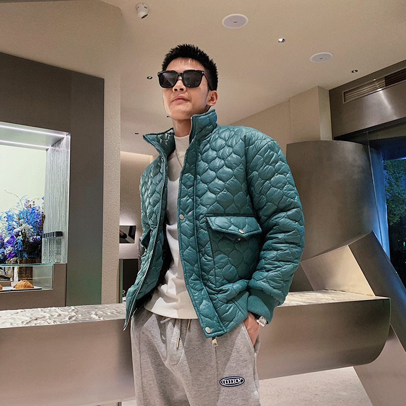 社会风新风格纯色立领宽松棉衣痞帅B297-2830-P128控168,男装棉衣,电商B297