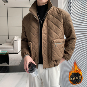 轻熟风纯色立体口袋绗线修身加衣B297-1810-P135控178图片