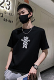 社会风纯色修身趣味休闲卡通创意印花T恤B297-220-P35控58，男装T恤，电商B297