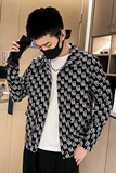 社会风纯色印花长袖潮流修身夹克外套B297-7735-P88控118，男装夹克，电商B297