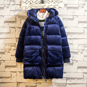 白墙挂拍中长款金丝绒面包服棉衣上衣B297-603-P150,男装棉衣,电商B297