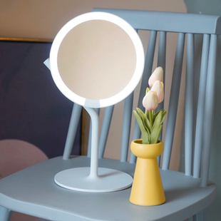 AMIRO觅光化妆镜mini2台式 led灯便携桌面网红日光镜美妆发光镜子