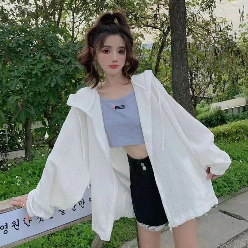 防晒衣女款夏季2023新款中长款全身防紫外线外套户外防晒针织ins
