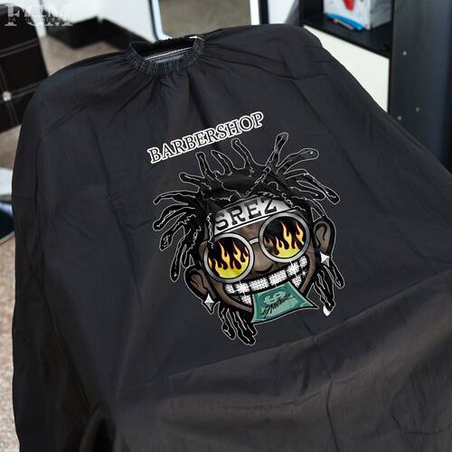BARBERSHOP美式理发店围布美发围布家用加发防静电剪发发型师发廊