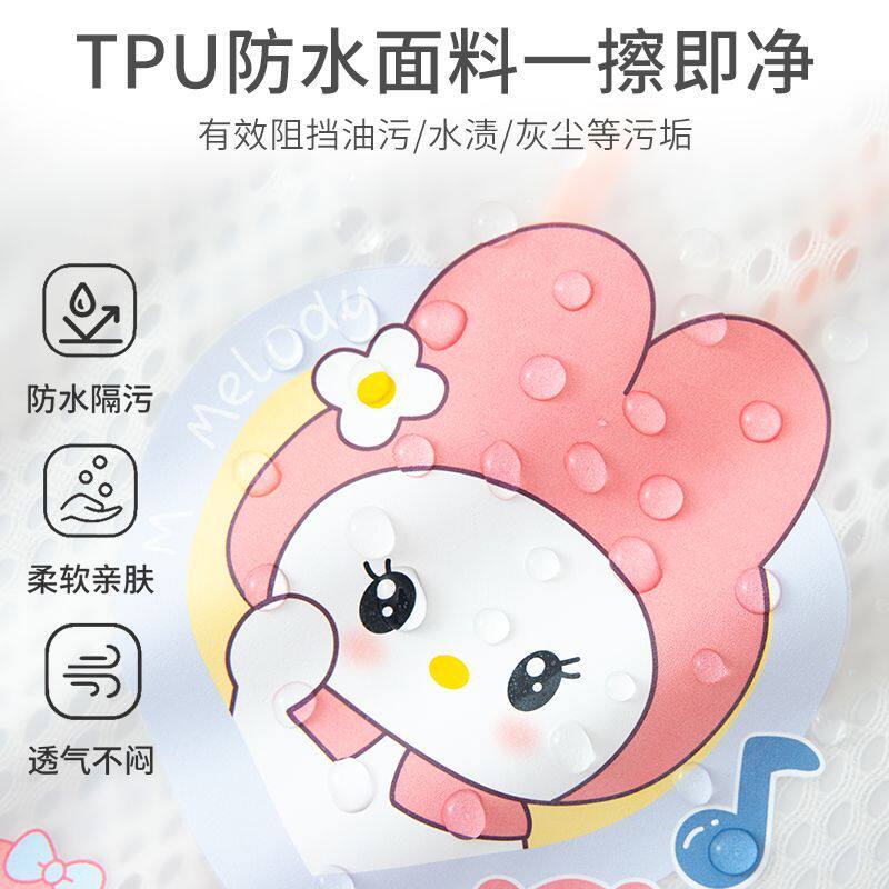 夏季儿童TPU防污罩衣卡通吃饭围兜夏季薄款宝宝吃饭衣防水防脏