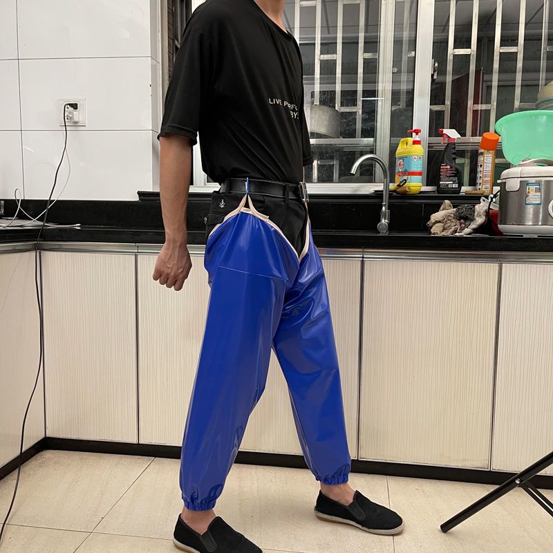 加长款防水护腿套成人男女工作pvc袖套防油污鞋套劳保洗车防雨裤