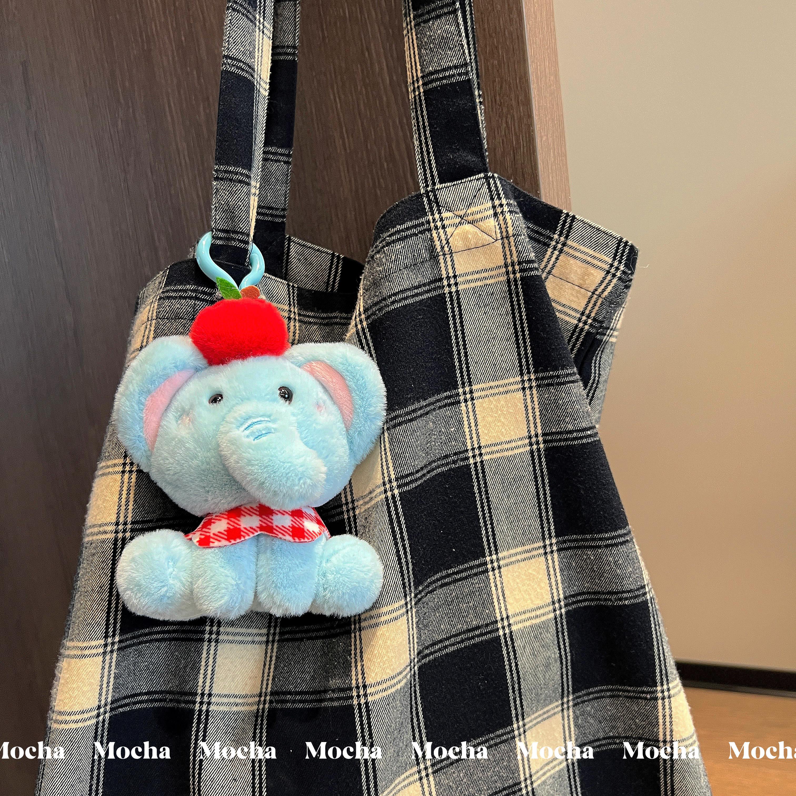 网红可爱苹果小象挂件钥匙扣