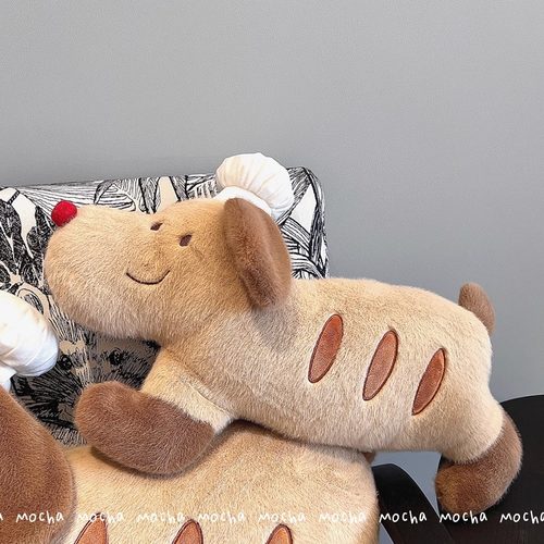 厨师法棍狗治愈系玩偶