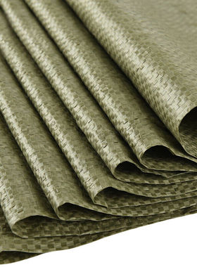 者也KAB30条防汛沙袋沙包加厚耐磨灰绿色蛇皮编织袋载重袋90*130C