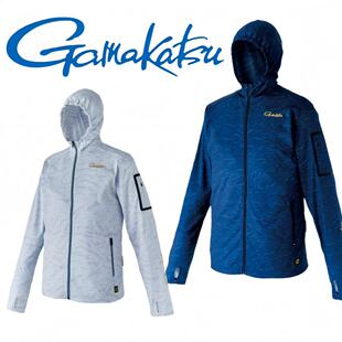 Gamakatsu伽马卡兹GM-3729吸水速干防蚊虫防晒钓鱼服轻薄连帽衫