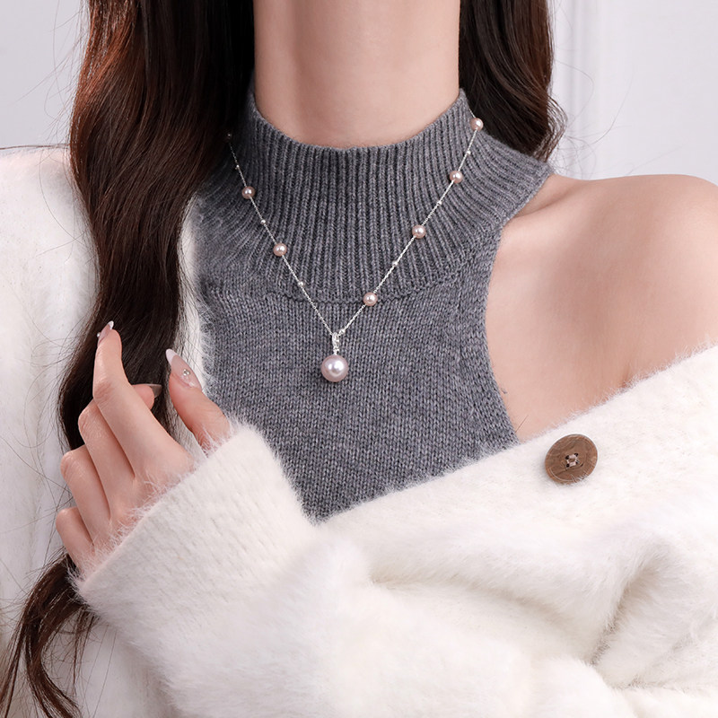 初影素白拾光项链女锁骨链