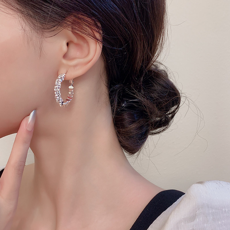 925银轻奢气质碎银子耳圈