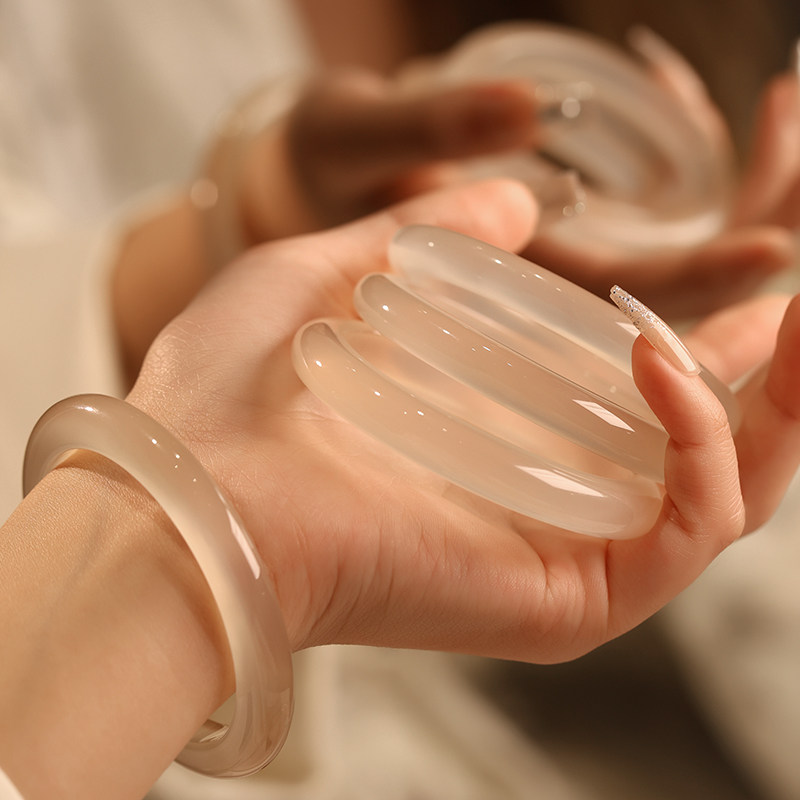 【琉璃月影】毕业级高冰玉镯