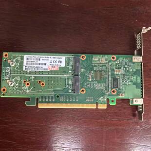 Linkreal M.2NVMe扩展卡 PCIeX16转4口固态盘转接卡 PLX8747主控