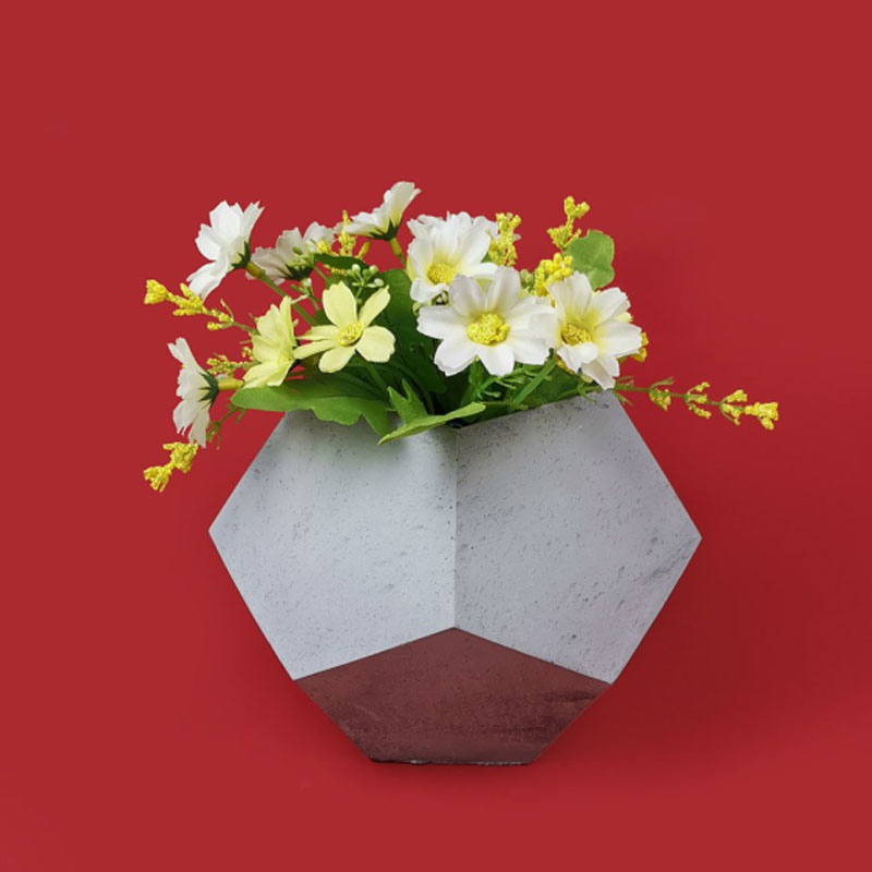 序拓北欧菱形水泥盆栽模具图片