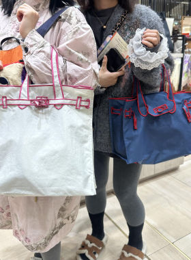 新款小众设计重工刺绣大容量托特包女高级感通勤单肩包百搭手提包