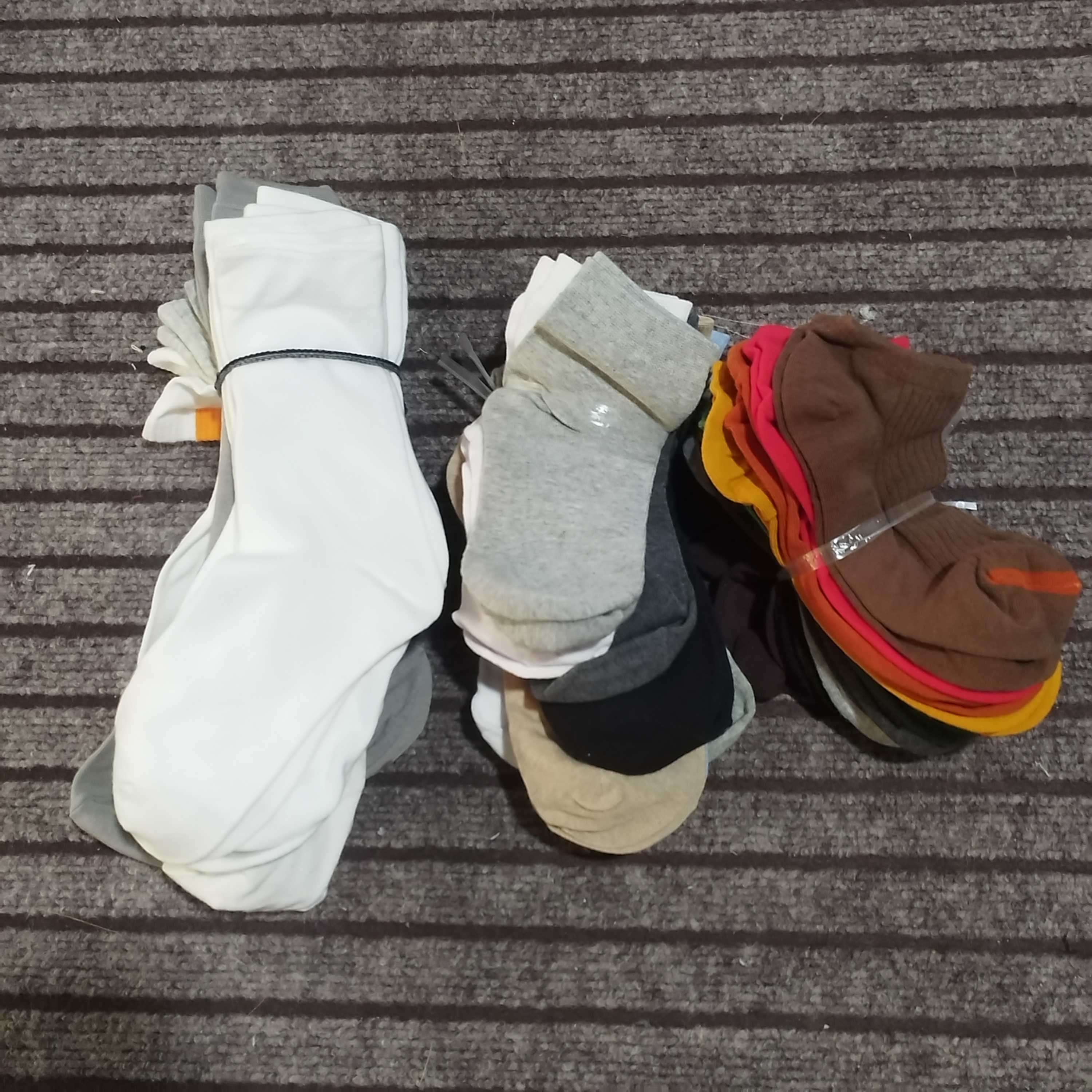 30双袜子女士高筒中筒短筒各10双纯色系特价一单走