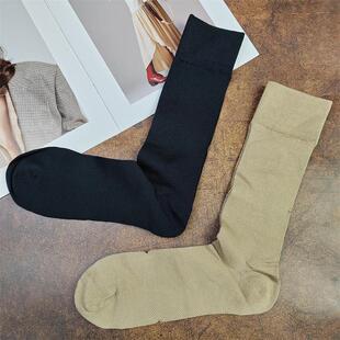 丝光棉男士 春夏薄款 黑色肤色商务袜中筒网眼袜子男 无骨男袜 高货