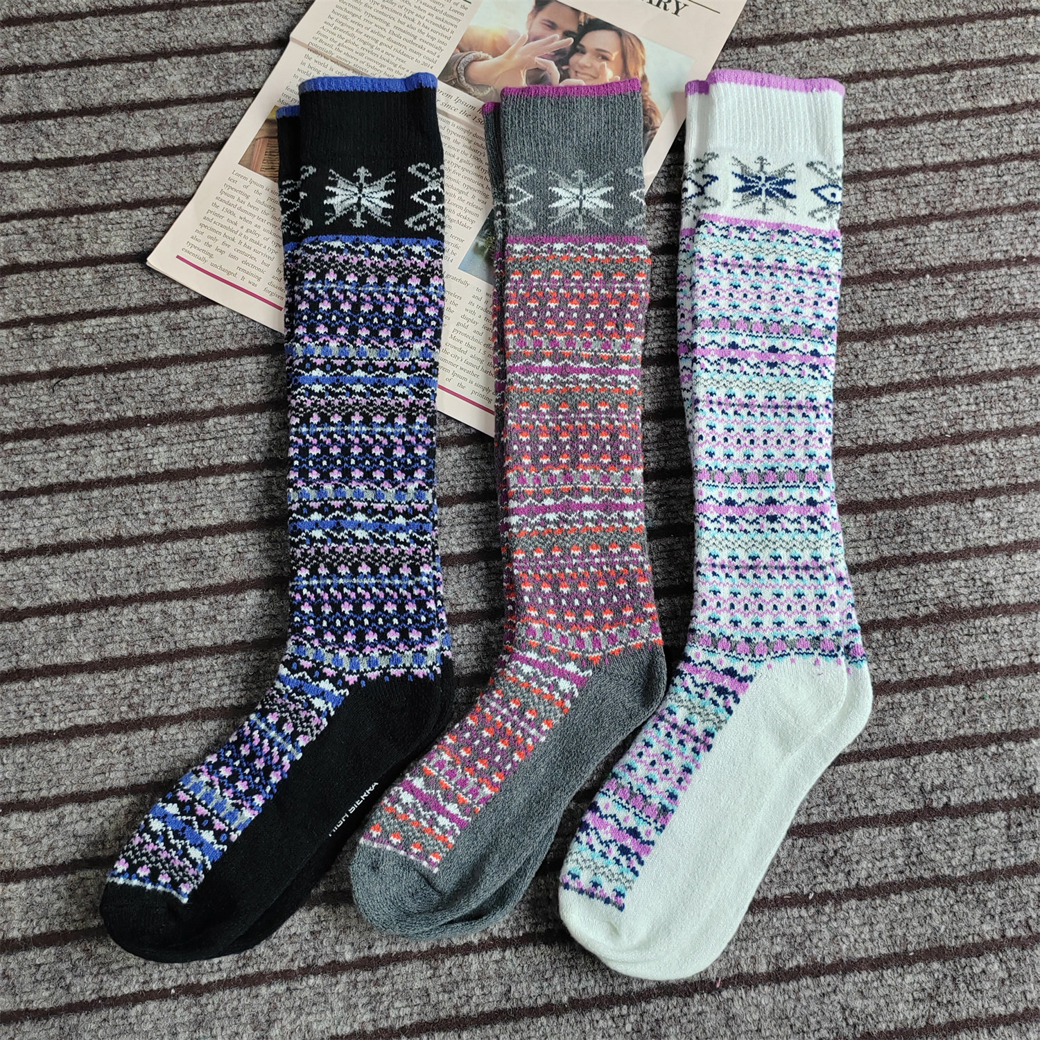 高货日单复古长筒女袜冬季保暖小腿袜及膝盖加厚太湖绒发暖袜子女,女士内衣/男士内衣/家居服,长筒袜,淘宝优惠券,粉丝福利购,淘宝优惠卷