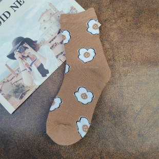 清货 全毛圈加厚纯棉女袜子中筒袜