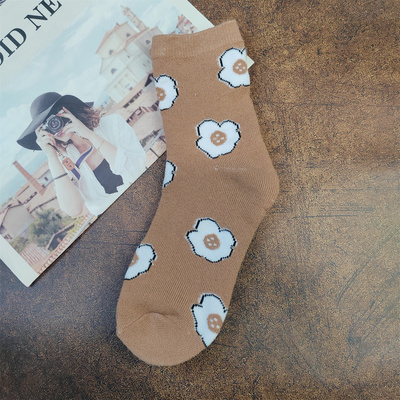 清仓全毛圈加厚纯棉女中筒袜