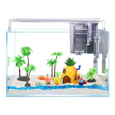 海绵宝宝鱼缸造景全套免换水鱼缸