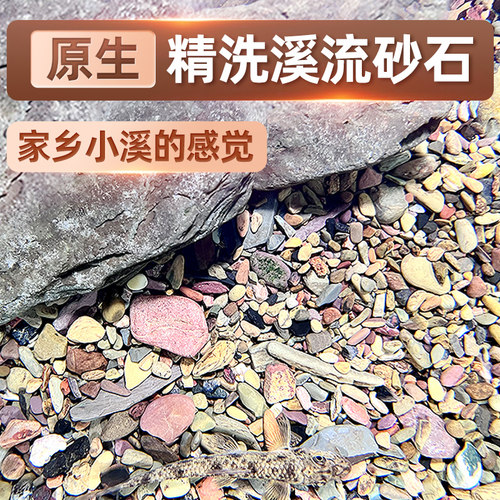 溪流石造景底砂溪流缸