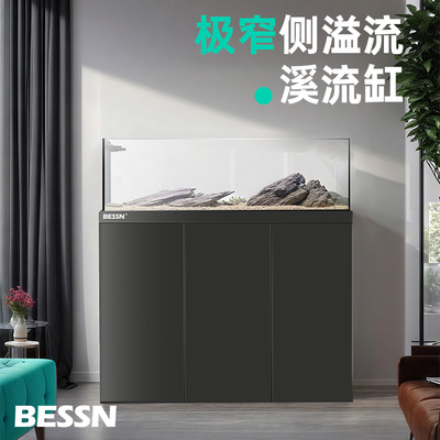 bessn大型底滤落地生态溪流缸