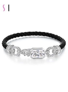 【培育】18k金钻石毛发培育手链12生肖鸡高端定制dna生命钻石轻奢