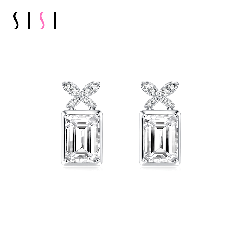 SISI为爱种钻石蝶梦方糖耳钉女