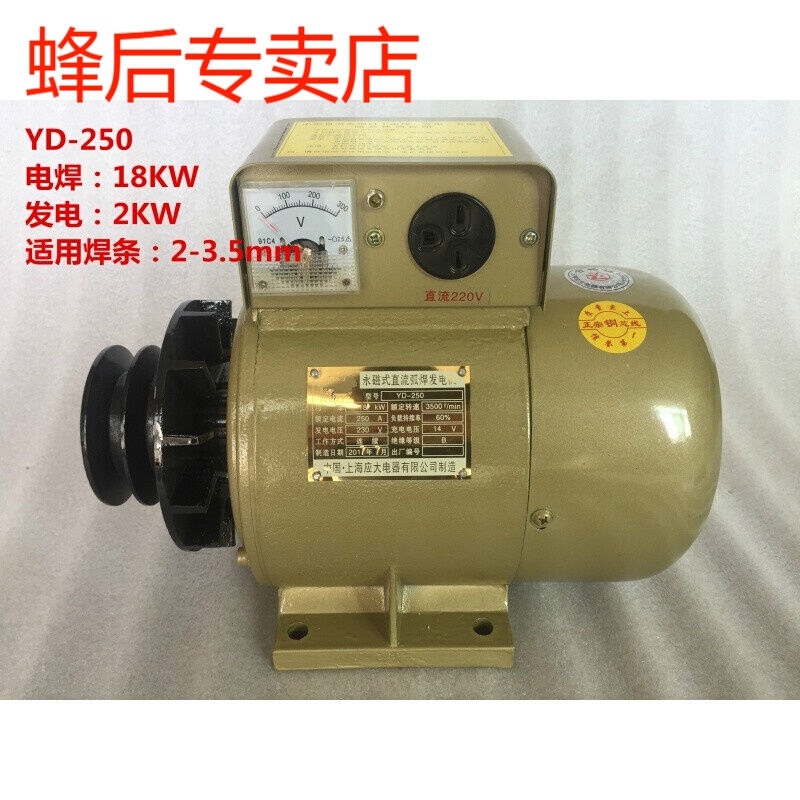 FGHGF定制发电电焊两用一体机多功能全铜永磁直流发电机弧焊电焊