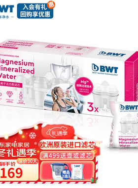 倍世（BWT）净水壶滤芯第4代镁离子活力款滤芯德国技术欧洲原装进
