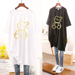 t恤女韩版 纯棉卡通短袖 宽松半袖 大码 上衣服ins潮 2021夏季 女装 新款