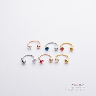 细针钛钢韩国气质耳骨环耳蜗钉睡觉不摘防过敏简约女耳骨钉