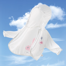女宝宝防晒衣夏季薄款莫代尔长袖连帽衫夏天小女孩披风空调衫冰丝