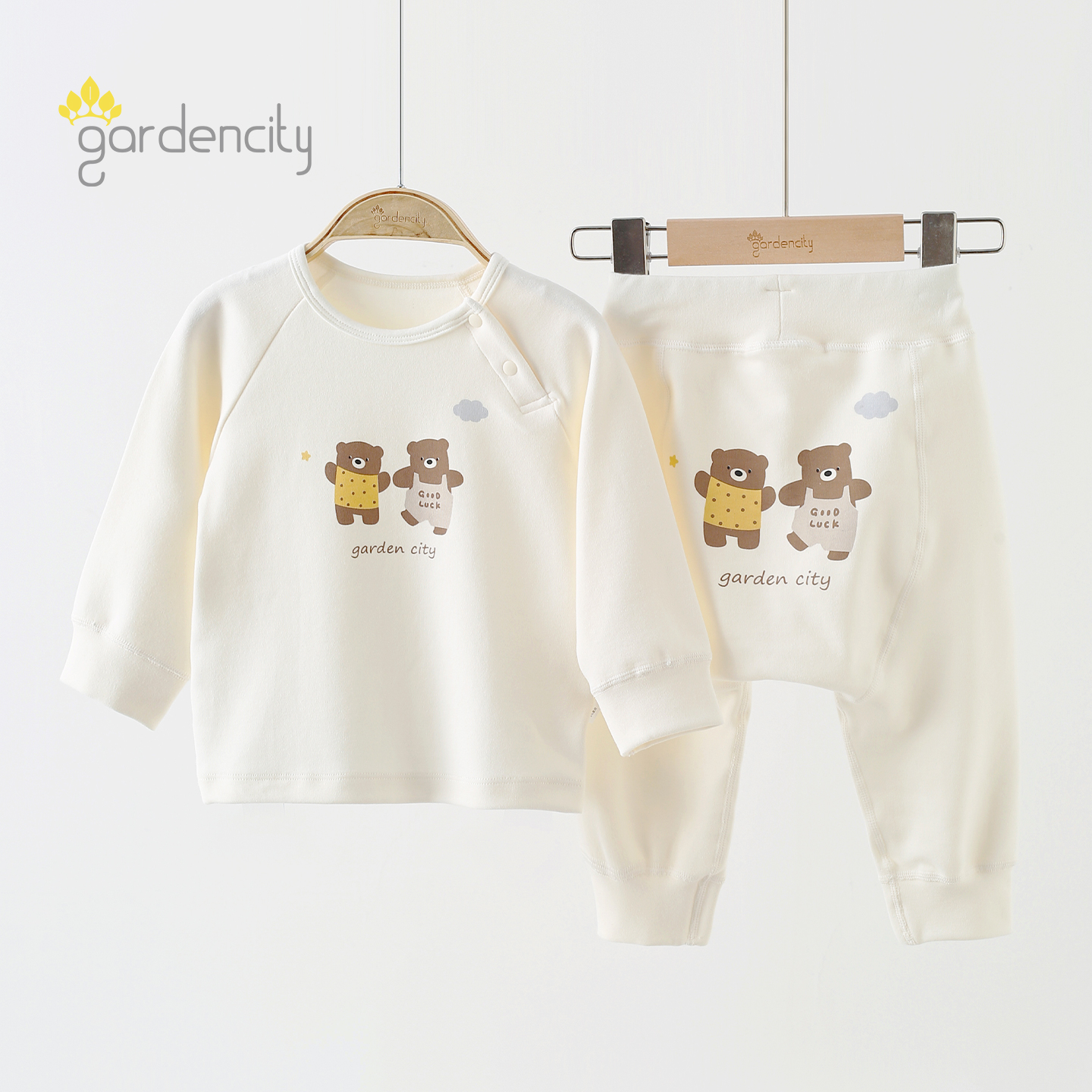 gardencity婴儿内衣套装秋冬季