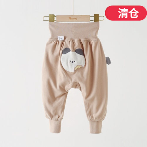 宝宝双层高腰护肚大PP保暖裤春秋