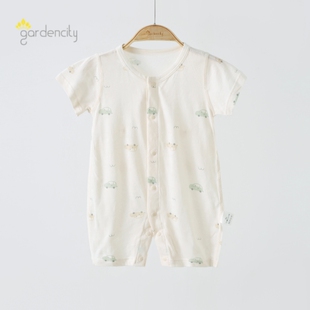 短裤 莫代尔棉男女宝宝短袖 哈衣家居服空调睡衣 薄款 婴儿连体衣夏季