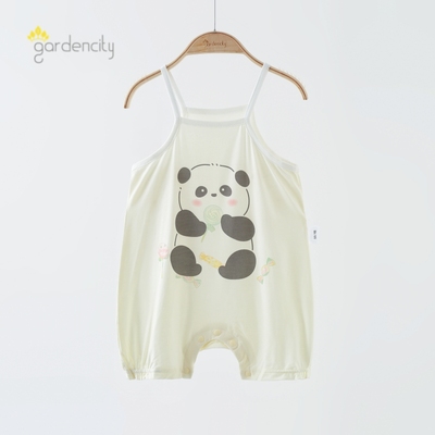 gardencity婴儿无袖吊带连体衣