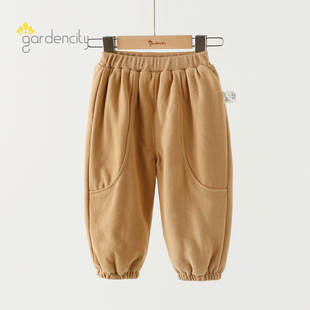 子秋冬季 休闲裤 夹棉保暖棉裤 束脚裤 40g 男女宝宝薄棉运动裤 婴儿裤